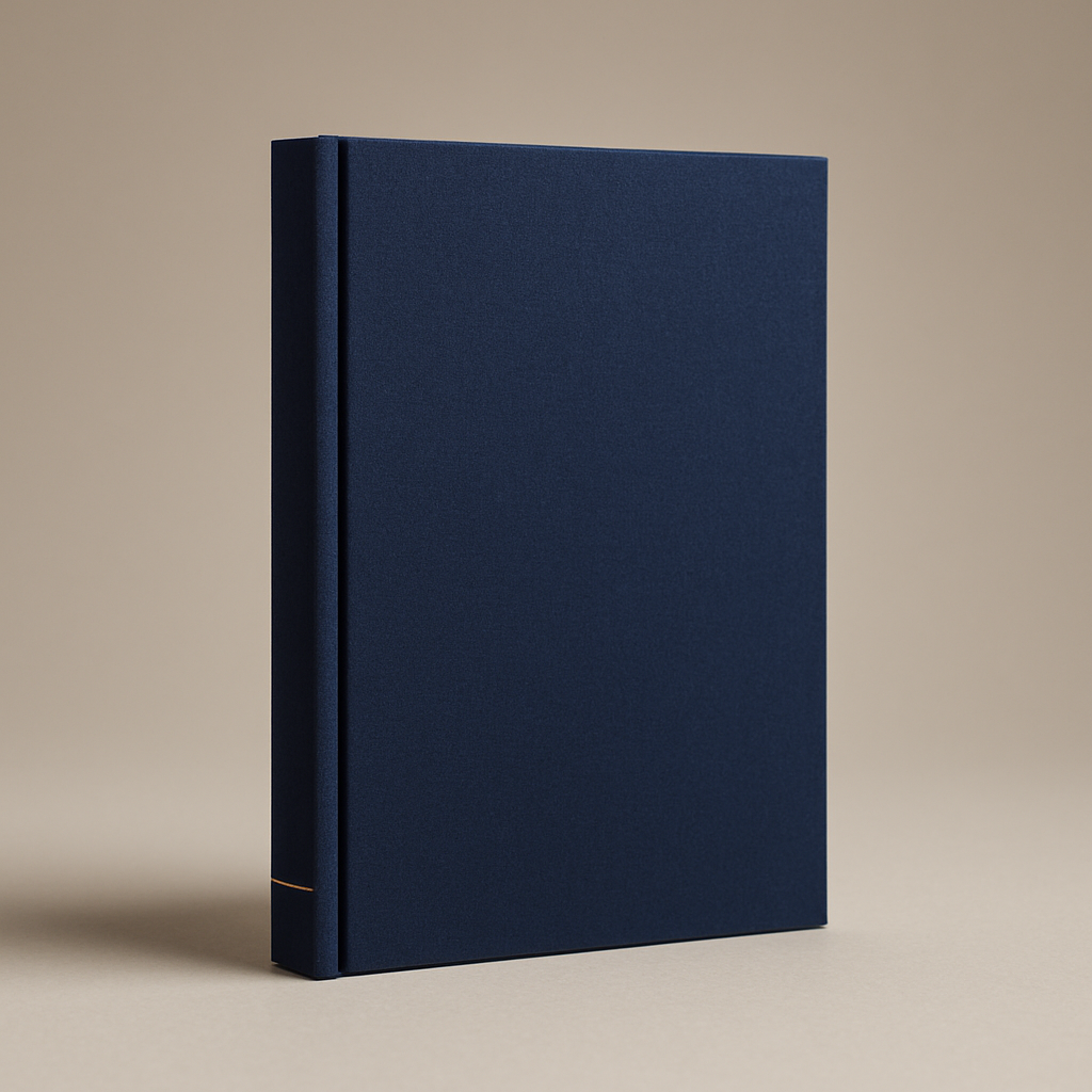 Navy hardcover book representing LaRon Armstead's upcoming resource
